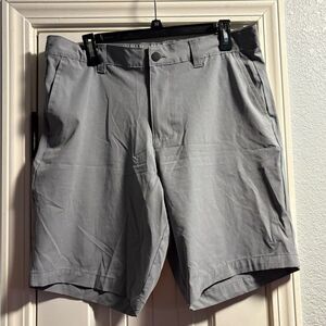 Banana Republic Shorts Mens 36 Gray Elastic Waist Comfort Flat Front Short